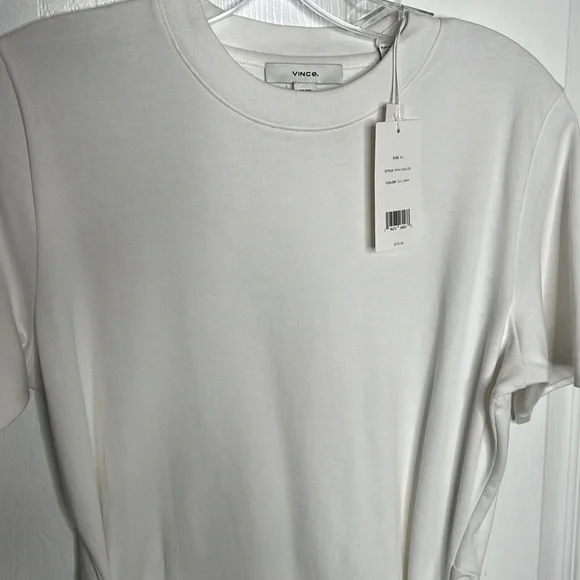 Vince - Short Sleeve Waist Tie Dress - Picture 6 of 9